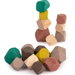 Miniland Construcción madera piedras apilables 18pzas.