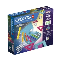 Geomag Construcción magnética 22 piezas glitter recycled