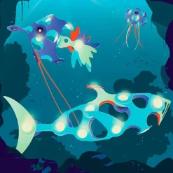 Clixo Construcción magnética Ocean creatures 24 piezas