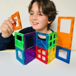Imanix by Braintoys Construcción magnética puertas y ventanas 16 piezas Imanix