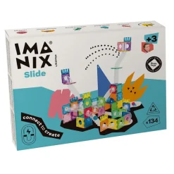 Imanix by Braintoys Construcción magnética tobogán 134 piezas Imanix