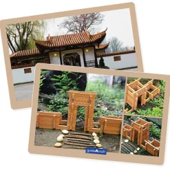 Guidecraft Construcción Notch Blocks Eastern 87 piezas