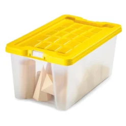 Faibo Contenedor multiusos con tapa 22,6 x 37 x 16cm.