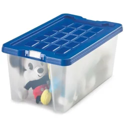 Faibo Contenedor multiusos con tapa 22,6 x 37 x 16cm.