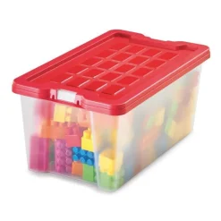 Faibo Contenedor multiusos con tapa 22,6 x 37 x 16cm.