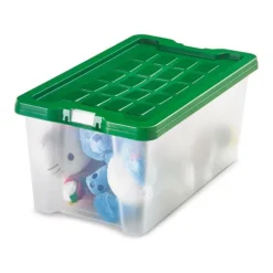 Faibo Contenedor multiusos con tapa 22,6 x 37 x 16cm.