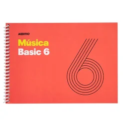 Additio Cuaderno de música Basic 6 pentagramas.