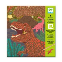 Djeco Cuadros para rascar el reino de los dinosaurios