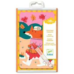 Djeco Dibujos mágicos para colorear las cuatro estaciones