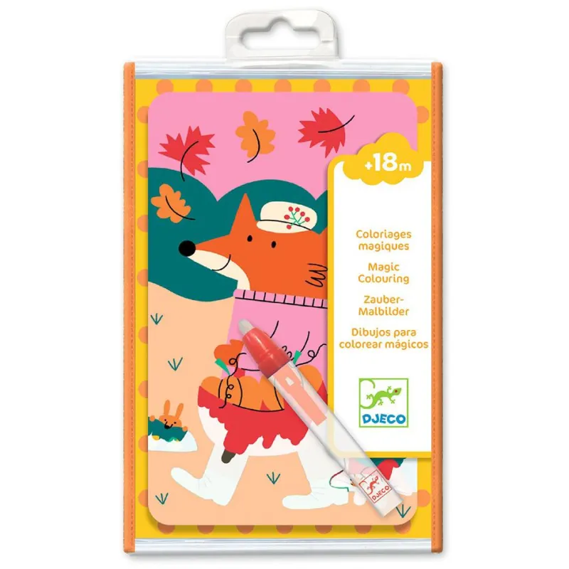 Djeco Dibujos mágicos para colorear las cuatro estaciones