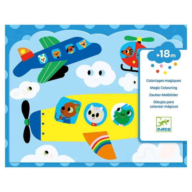Djeco Dibujos mágicos para colorear en el cielo