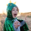 Great Pretenders Disfraz capa dragón verde metalizado 2-3 años