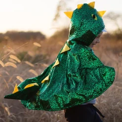 Great Pretenders Disfraz capa dragón verde metalizado 2-3 años