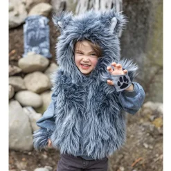 Great Pretenders Disfraz lobo 3-4 años sudadera con capucha y guantes
