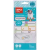 Apli Etiqueta termoadhesiva textil 35 unidades