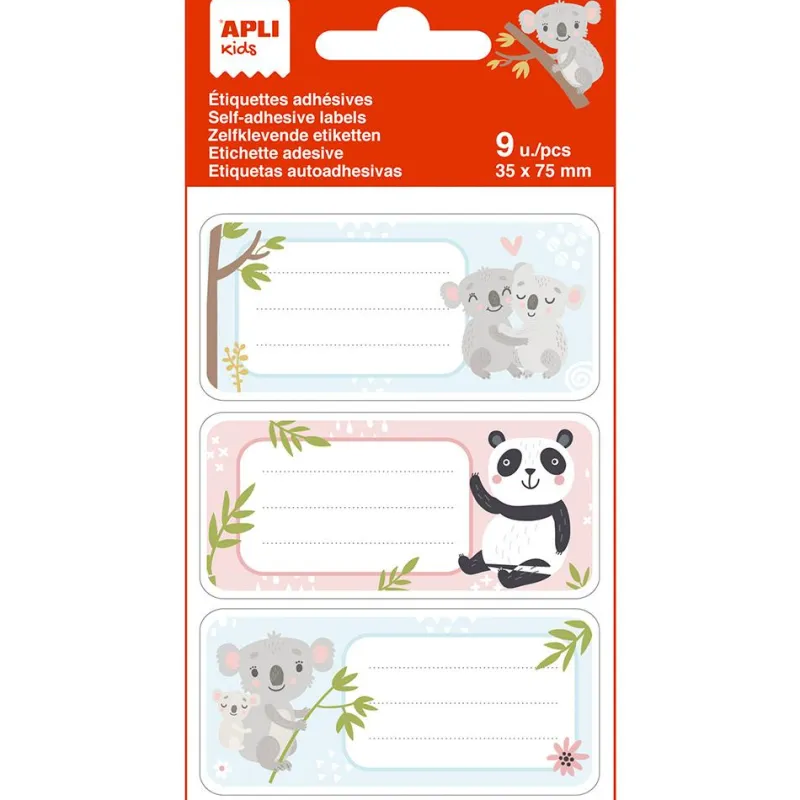 Apli Etiquetas modelo koala 9 unidades