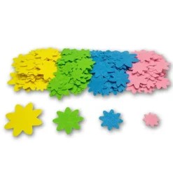 Loolipo Flores de fieltro adhesivas 150 piezas