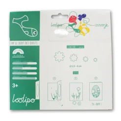 Loolipo Flores de fieltro adhesivas 150 piezas