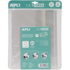 Apli Forro para libros modelo funda 28x53cm 5 unidades