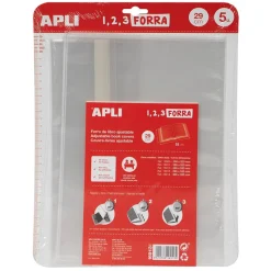 Apli Forro para libros modelo funda 29x53cm. 5 unidades