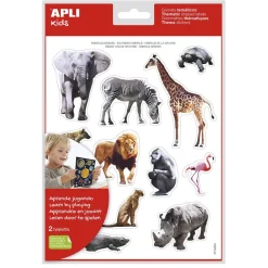 Apli Gomets animales de la sabana 2 láminas