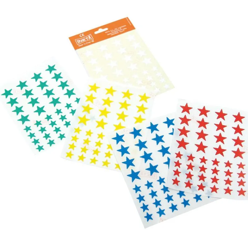 Ineta Gomets estrellas de colores 4 láminas