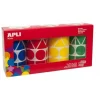 Apli Gomets XL formas geométricas colores 4 rollos
