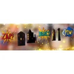 Great Pretenders Guirnalda edificios superhéroe 182cm.