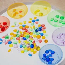 Tickit Joyas translúcidas de colores 144 piezas