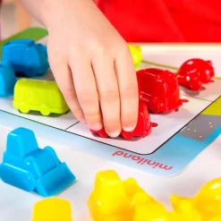 Miniland Juego clasificar y contar vehículos