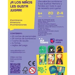 Simple Rules Old Teddys Juego de cartas Magic Hat