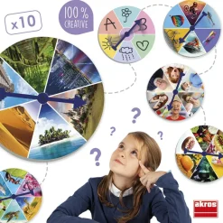 Akros Juego de lenguaje Ruletas creativas para contar historias