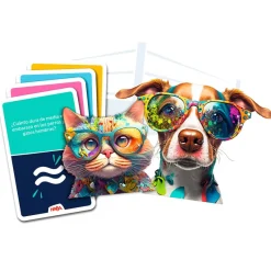Haba Juego de mesa Team Quiz Challenge gatos contra perros