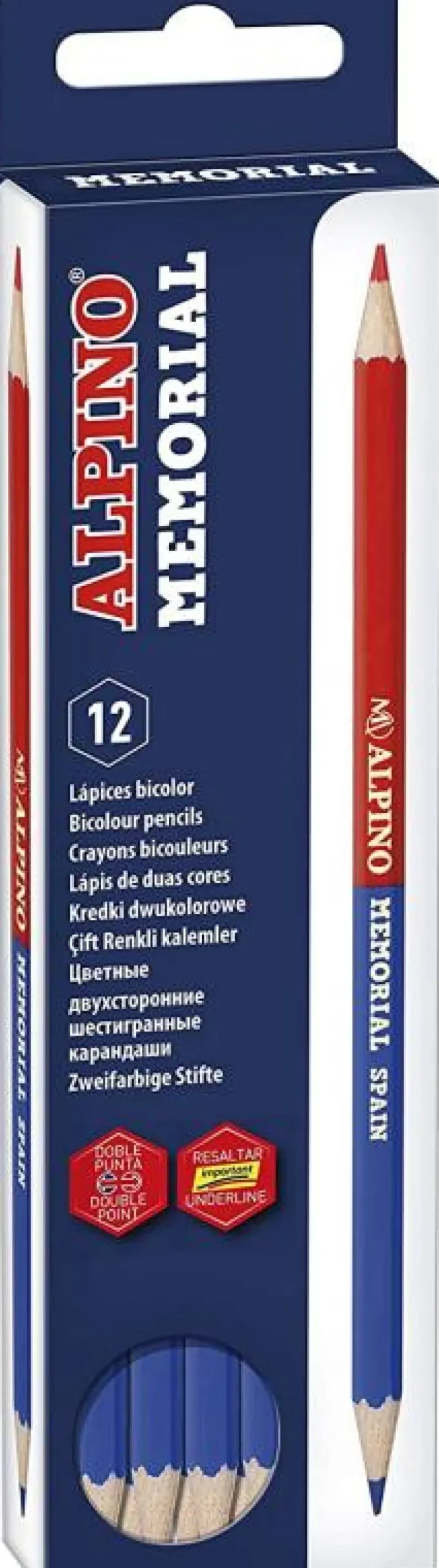 Alpino Lápiz bicolor caja 12 unidades