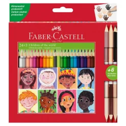 Faber castell Lápiz color 24 colores y 3 bicolores