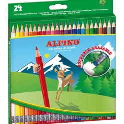 Alpino Lápiz color borrable 24 colores