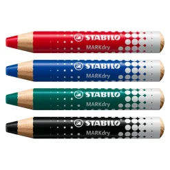 Stabilo Lápiz color para pizarra blanca Markdry caja 4 colores
