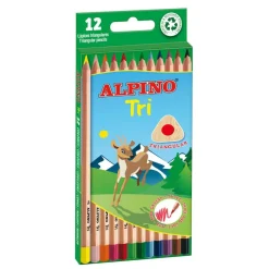 Alpino Lápiz color triangular 12 colores Tri