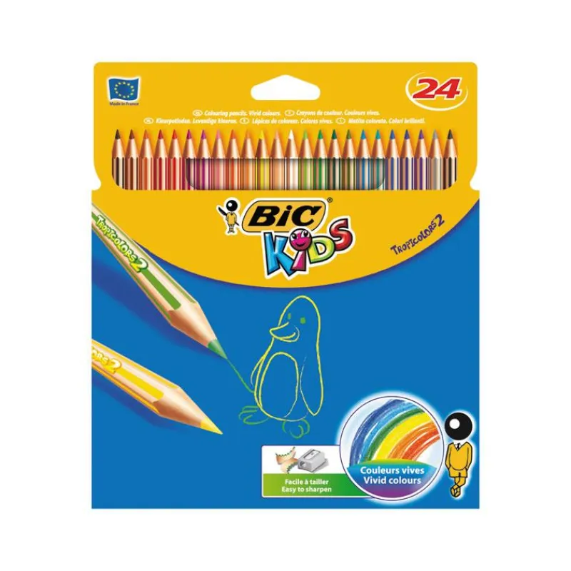 Bic Lápiz color Tropicolor 24 colores