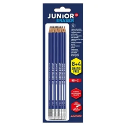 Alpino Lápiz Junior grafito con goma 8 unidades más 4 gratis