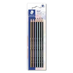 Staedtler Lápiz triangular 6 unidades Noris Slim pastel