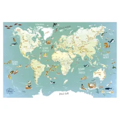 Vilac Mapa mundo magnético 78 piezas