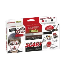 Alpino Maquillaje líquido Scary 4 colores con pincel Festival