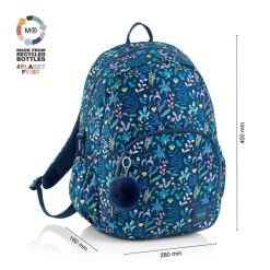 Miquelrius Mochila doble Roma jungle. 40x28x16cm.