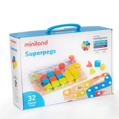 Miniland Mosaico Superpegs 32 piezas