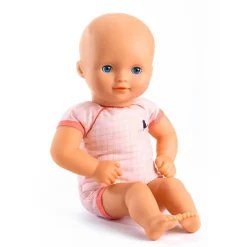 Djeco Muñeco abrigo malva 32cm