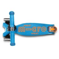 Micro Patinete infantil maxi Deluxe Led azul caribe