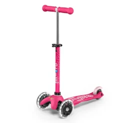 Micro Patinete Mini Deluxe LED rosa