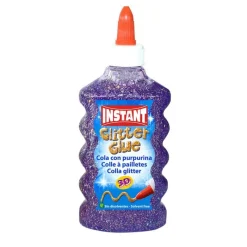 Instant Pegamento cola con purpurina 180ml. Glitter color surtido