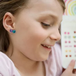 Great Pretenders Pendientes adhesivos arco iris love - 30 pares